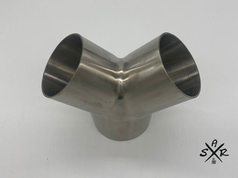 Edelstahl Y Stück mit 2mm Wandstärke aus V2A.