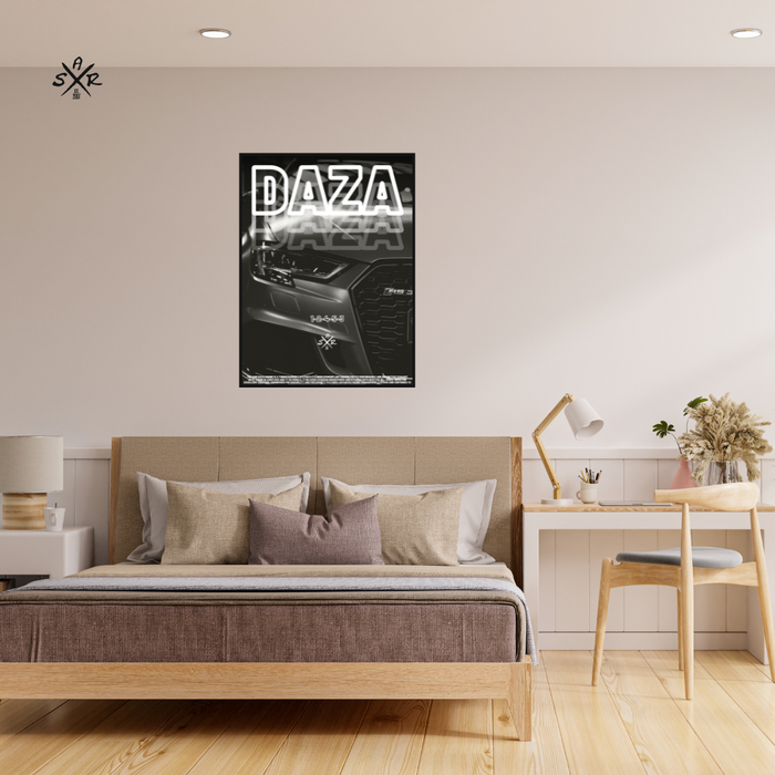 DAZA Poster - Hochwertiges Audi 5 Zylinder DAZA Poster