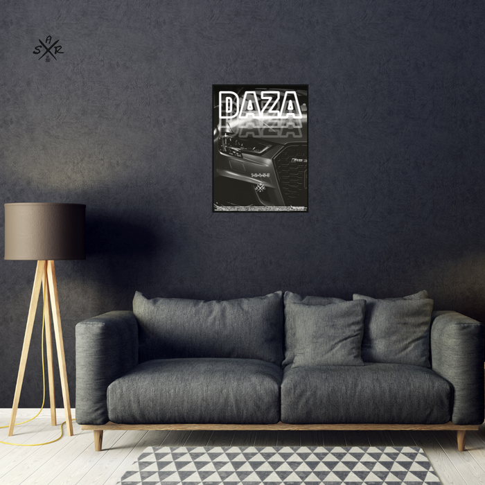DAZA Poster - Hochwertiges Audi 5 Zylinder DAZA Poster