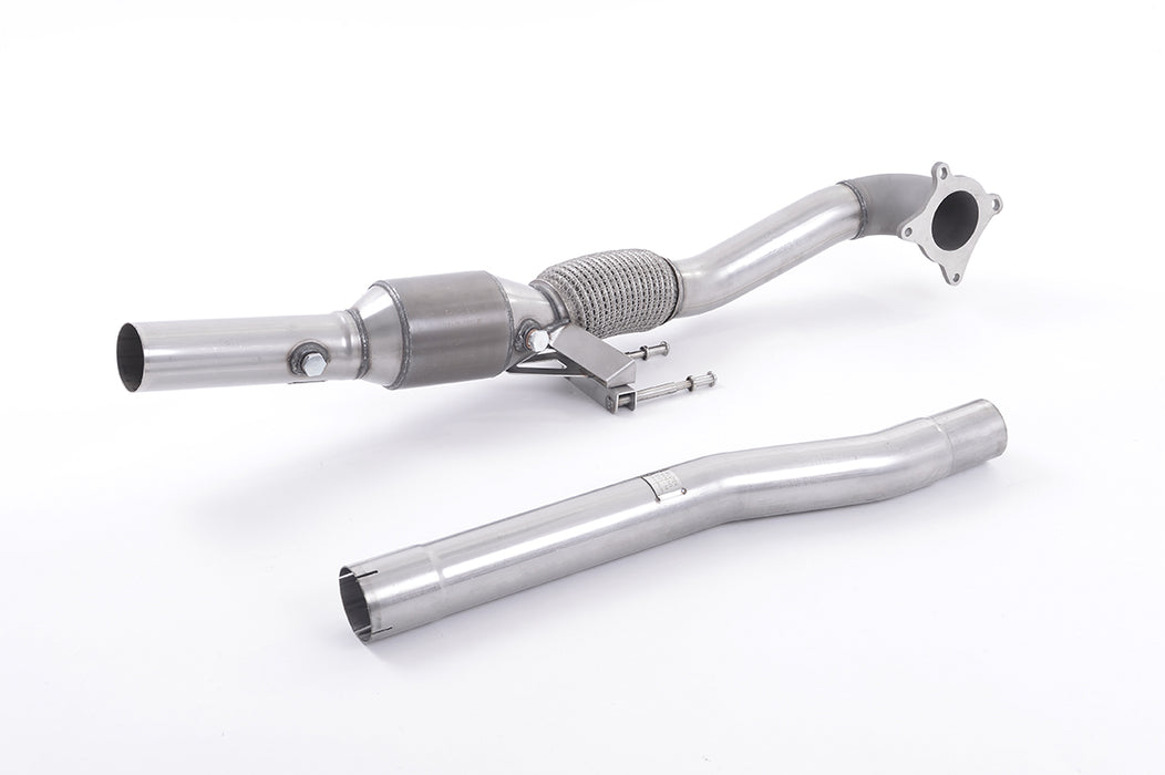 Audi A3 2.0T FSI 2WD 5-Türer Sportback – MILLTEK Guss-Downpipe mit HJS-Sportkatalysator