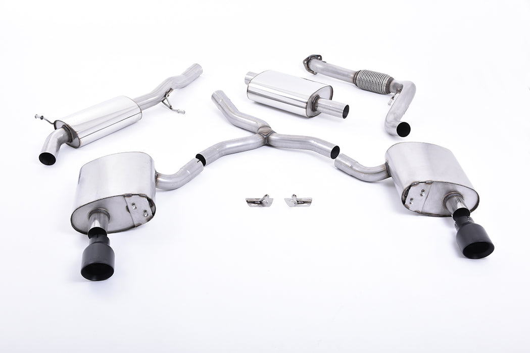 Audi A4 2.0 TFSI B9 Quattro Limousine & Avant inkl. Mild Hybrid & ohne Domstreben, ohne OPF – MILLTEK Abgasanlage ab Katalysator