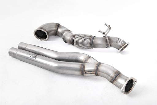 Audi RS3 Limousine 400 PS (8V MQB), ohne OPF – MILLTEK Downpipe mit Katersatzrohr