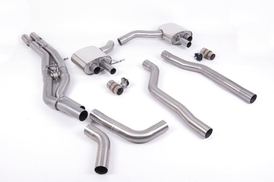 Audi RS7 C8 4.0 V8 bi-turbo US, ohne OPF – MILLTEK Abgasanlage ab Katalysator
