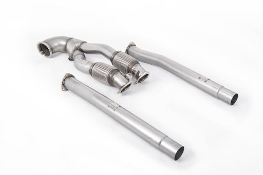 Audi RS3 Sportback 400 PS (8V MQB - Facelift), ohne OPF – MILLTEK Downpipe mit Katersatzrohr
