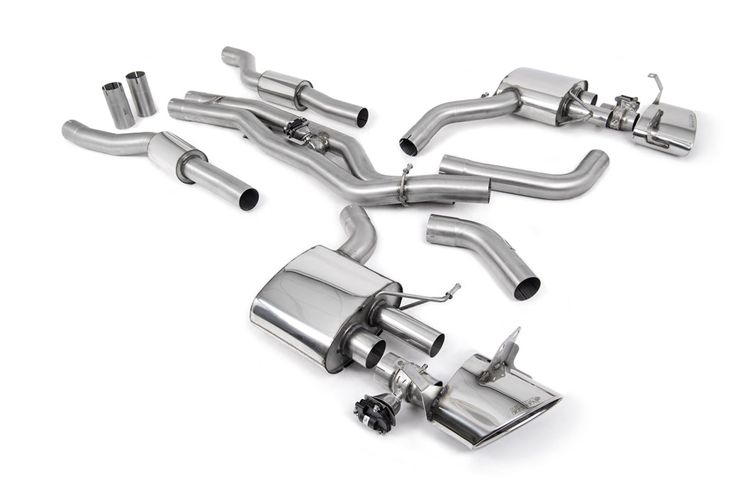 Audi RS6 C8 4.0 V8 bi-turbo in Performance Edition, ohne OPF – MILLTEK Abgasanlage ab Katalysator