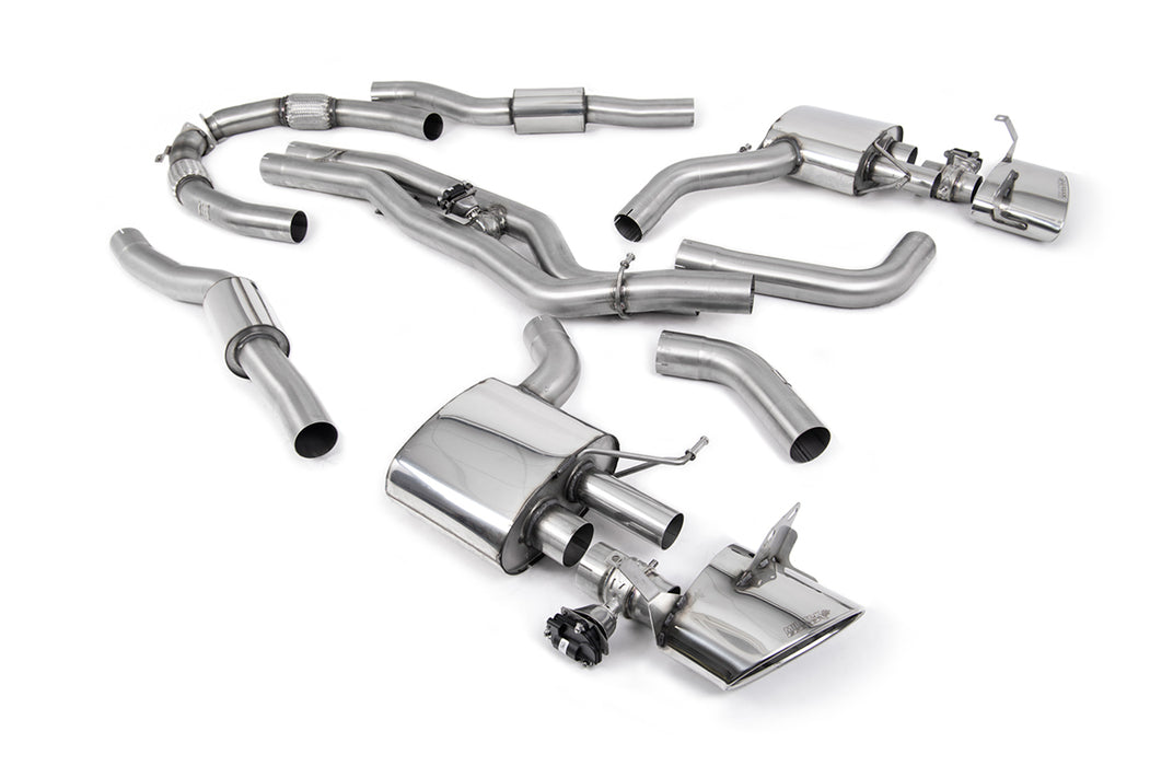 Audi RS7 C8 4.0 V8 bi-turbo US, ohne OPF – MILLTEK Abgasanlage ab Katalysator