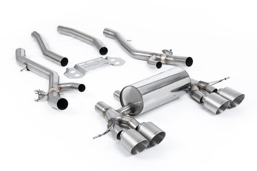 BMW 4er G82 M4 & M4 Competition S58 3.0 Turbo, ohne OPF – MILLTEK Abgasanlage ab Nachkatalysator