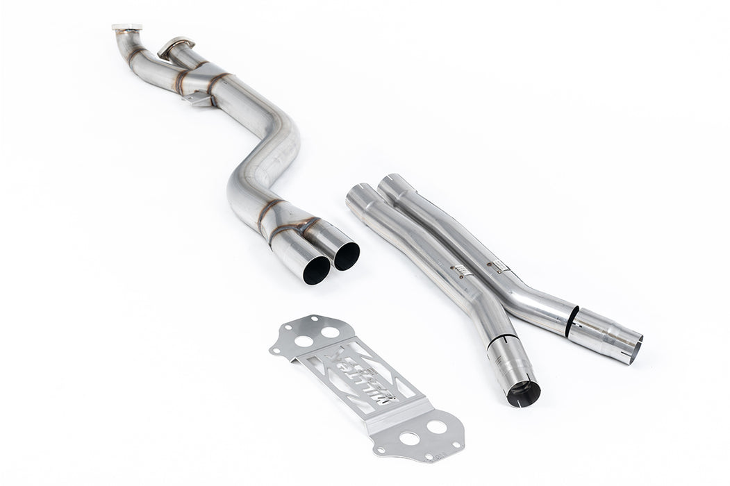 BMW 3er G80 M3 & M3 Competition S58 3.0 Turbo, ohne OPF – MILLTEK Ersatzrohr für Nachkatalysator