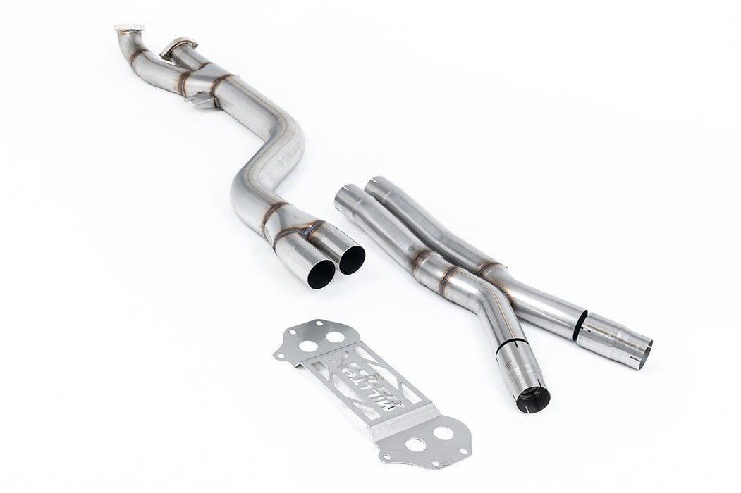BMW 3er G80 M3 & M3 Competition S58 3.0 Turbo, ohne OPF – MILLTEK Ersatzrohr für Nachkatalysator