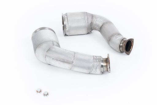 Audi SQ8 4.0 V8 Bi-Turbo Facelift, ohne OPF – MILLTEK Downpipes mit Sportkatalysator