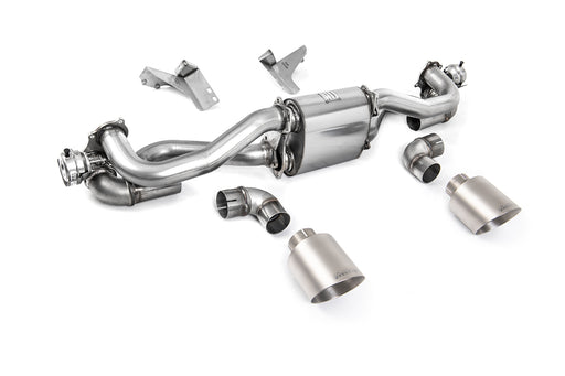 Porsche Cayman 718 GT4 4.0 - ab Feb 2020 Bauzeit Schaltgetriebe, mit OPF – MILLTEK Abgasanlage ab Ottopartikelfilter