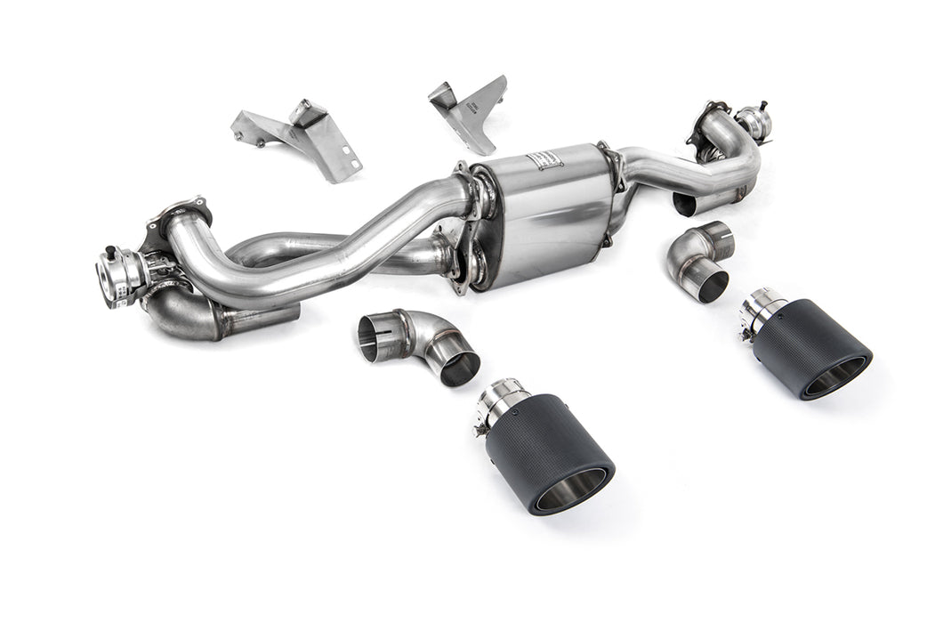 Porsche Cayman 718 GT4 4.0 - ab Feb 2020 Bauzeit Schaltgetriebe, mit OPF – MILLTEK Abgasanlage ab Ottopartikelfilter