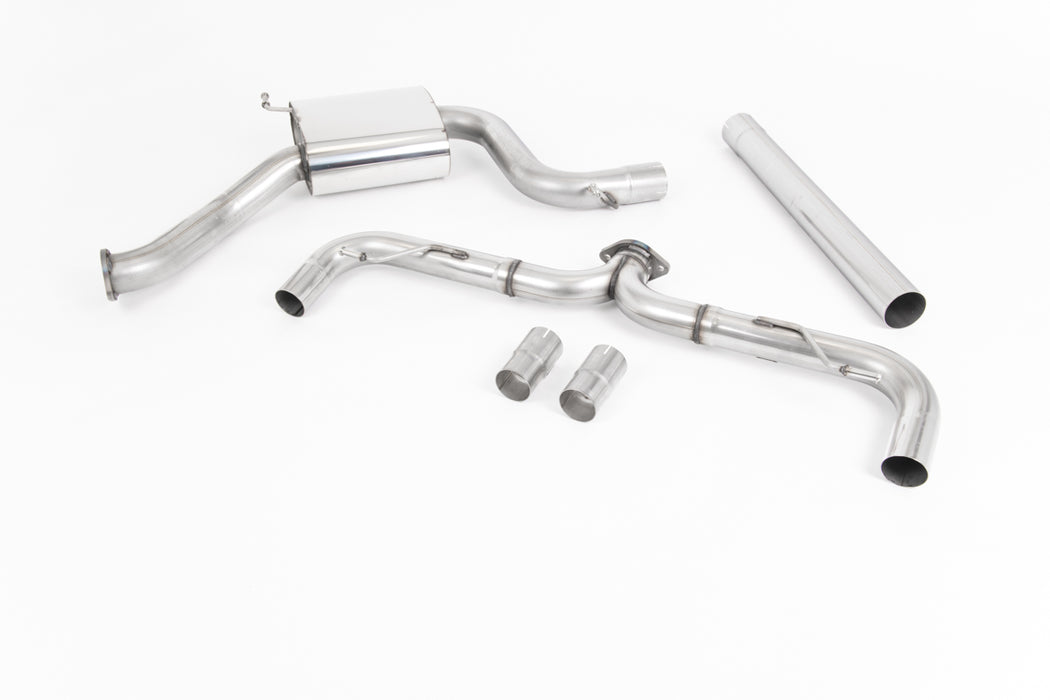 VW Golf MK7.5 GTi Performance-Paket, ohne OPF – MILLTEK Abgasanlage ab Katalysator