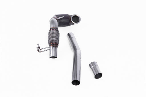 VW Polo GTI 2.0 TSI (AW - 5-Türer), ohne OPF – MILLTEK Guss-Downpipe mit Race-Katalysator
