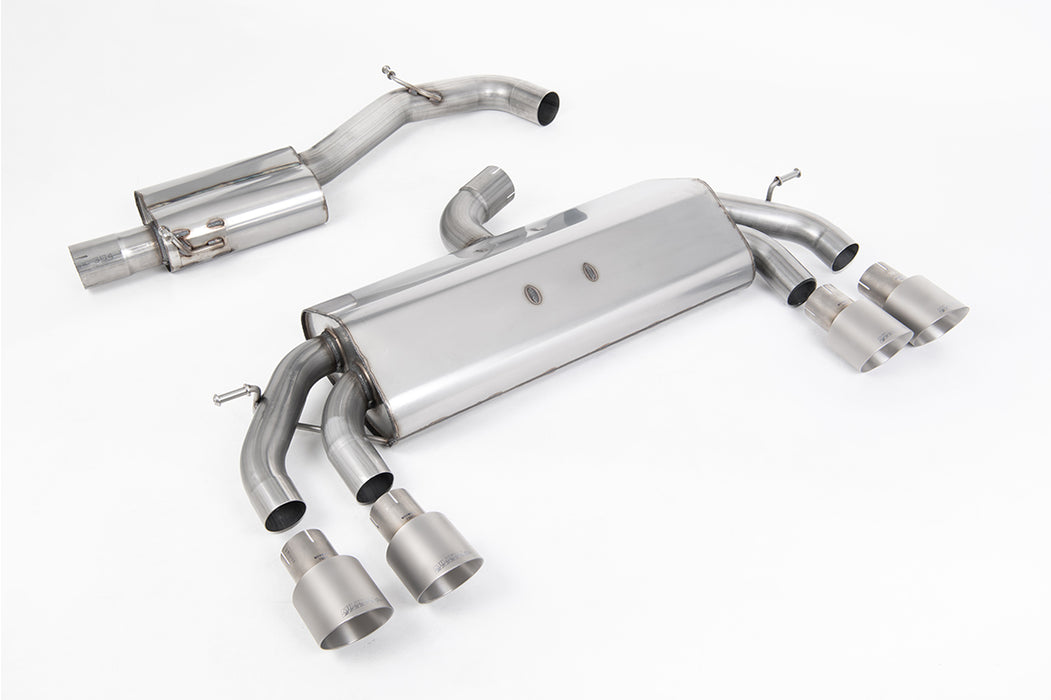 VW Golf Mk7.5 R 2.0 TSI 310 PS - 76mm & mit ECE Anlagen, ohne OPF – MILLTEK Abgasanlage ab Katalysator