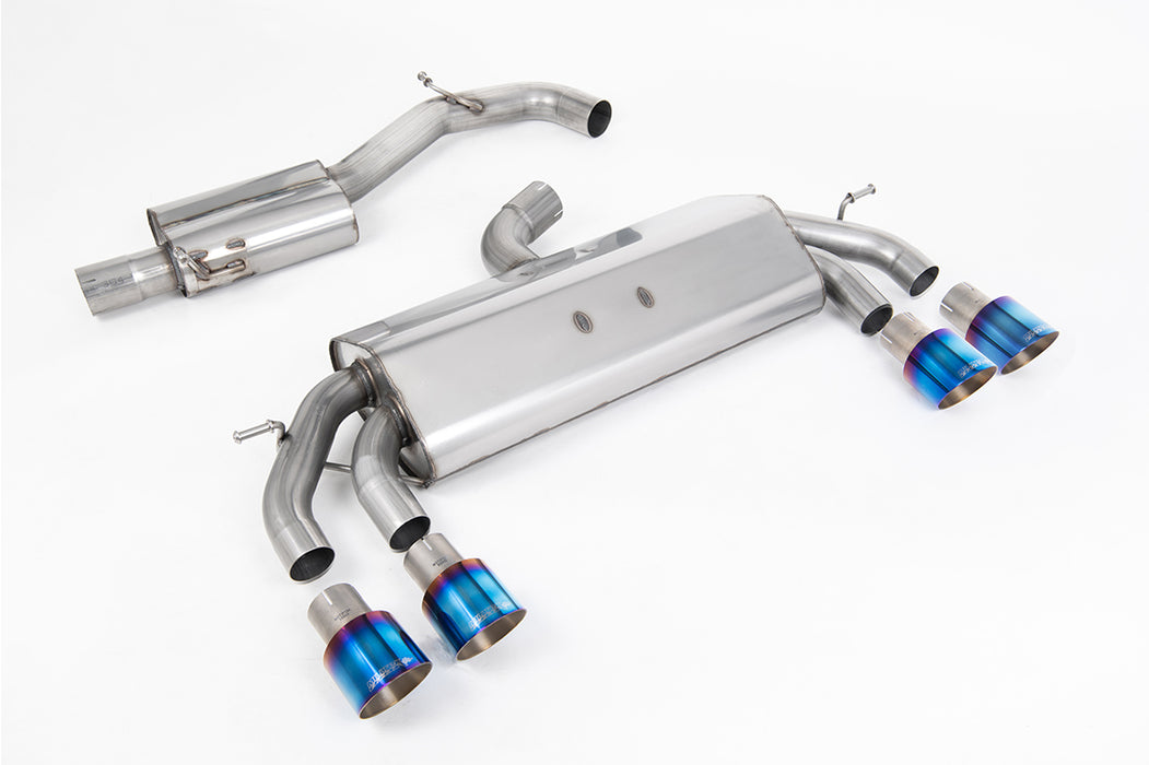 VW Golf Mk7.5 R 2.0 TSI 310 PS - 76mm & mit ECE Anlagen, ohne OPF – MILLTEK Abgasanlage ab Katalysator