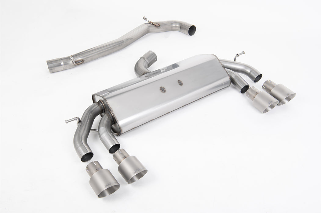 VW Golf Mk7.5 R 2.0 TSI 310 PS - 76mm & mit ECE Anlagen, ohne OPF – MILLTEK Abgasanlage ab Katalysator