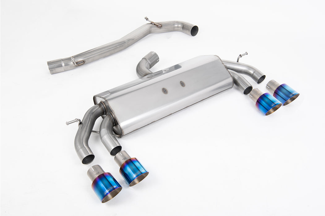 VW Golf Mk7.5 R 2.0 TSI 310 PS - 76mm & mit ECE Anlagen, ohne OPF – MILLTEK Abgasanlage ab Katalysator