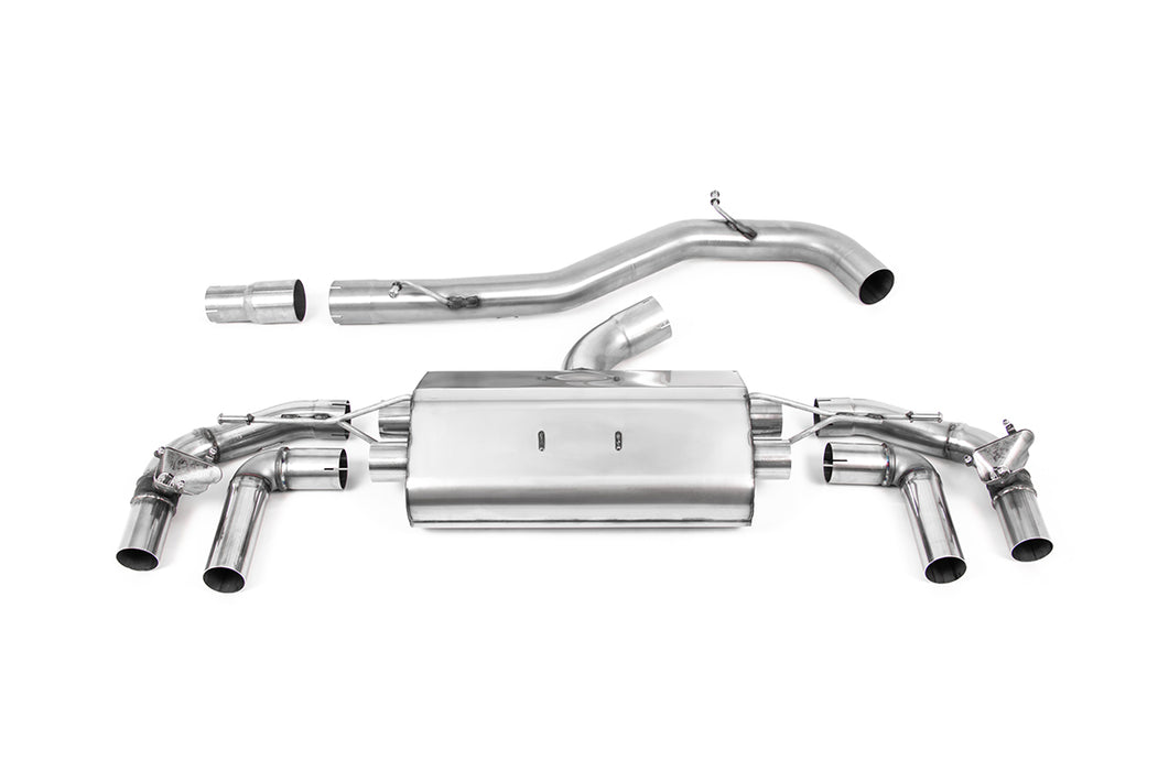 VW Golf Mk8.5 R (333 PS), ohne OPF – MILLTEK Abgasanlage ab Katalysator