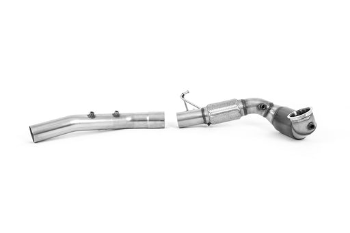 VW Golf Mk8 GTi 245 PS, mit OPF – MILLTEK Downpipe mit Sportkatalysator