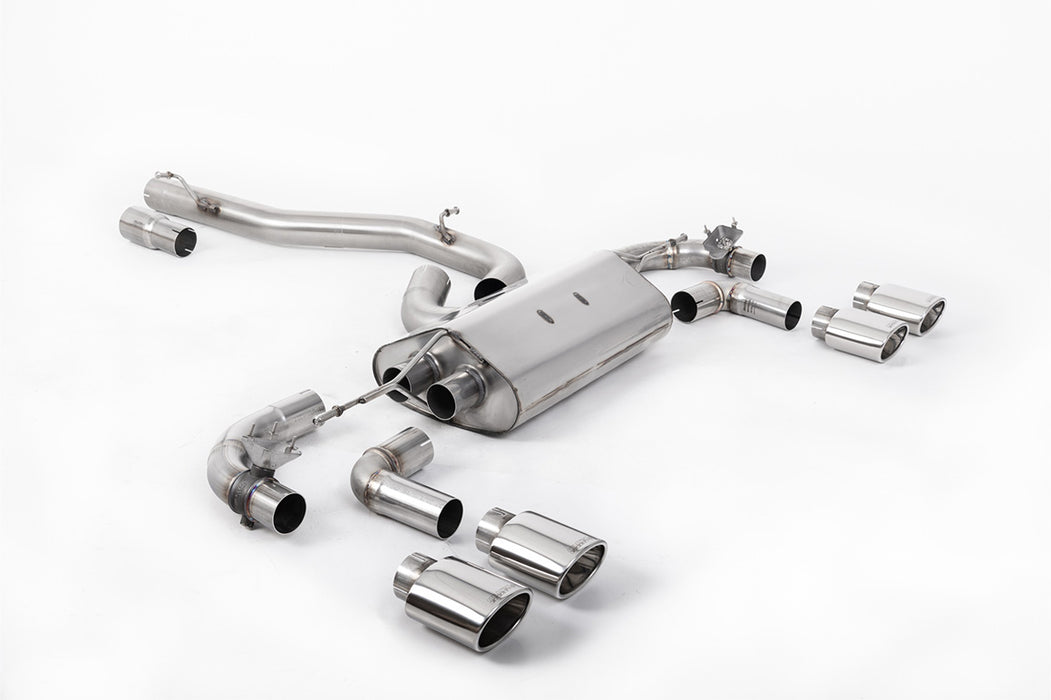 VW Golf Mk7.5 R 2.0 TSI 300 PS - 80mm Race Anlagen, mit OPF – MILLTEK Abgasanlage ab Katalysator