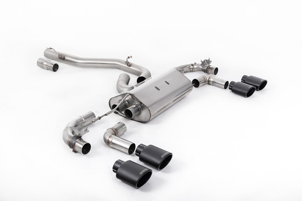 VW Golf Mk7.5 R 2.0 TSI 300 PS - 80mm Race Anlagen, mit OPF – MILLTEK Abgasanlage ab Katalysator
