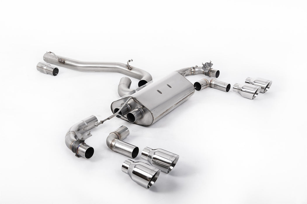 VW Golf Mk7.5 R 2.0 TSI 310 PS - 80mm Race Anlagen, ohne OPF – MILLTEK Abgasanlage ab Katalysator