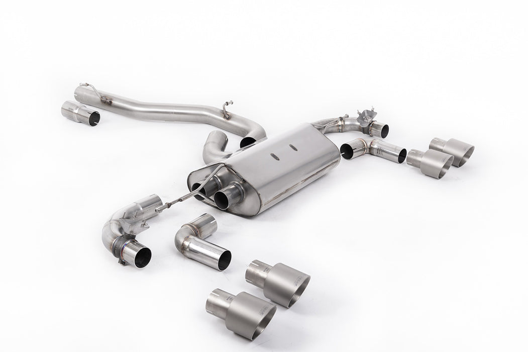 VW Golf Mk7.5 R 2.0 TSI 300 PS - 80mm Race Anlagen, mit OPF – MILLTEK Abgasanlage ab Katalysator