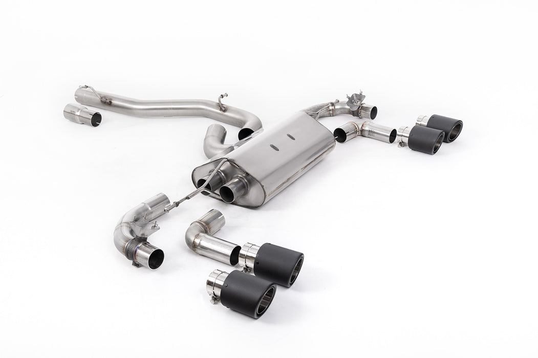 VW Golf Mk7.5 R 2.0 TSI 300 PS - 80mm Race Anlagen, mit OPF – MILLTEK Abgasanlage ab Katalysator