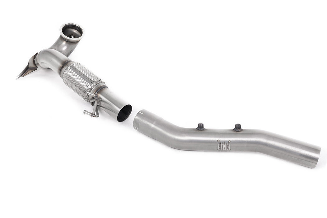 VW Golf Mk8.5 GTi 265 PS, mit OPF – MILLTEK Downpipe mit Katersatzrohr