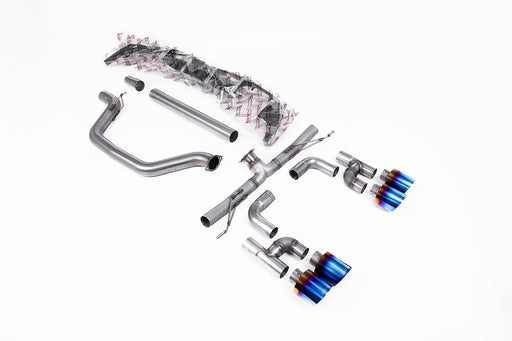 VW Golf Mk8 GTi Golf R Style Quad Outlet - 245 PS, mit OPF – MILLTEK Abgasanlage ab Ottopartikelfilter