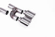 VW Golf Mk8 GTi (Golf R Style Quad Outlet Anlagen - 245 PS), ohne OPF – MILLTEK Abgasanlage ab Katalysator
