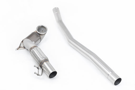 VW Arteon 2.0TSI 280 PS 4Motion (ohne Klappe / abgewinkelte Endrohre) – MILLTEK Downpipe mit Sportkatalysator
