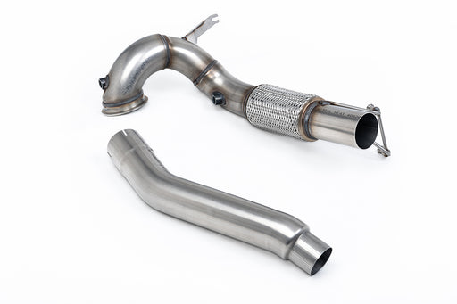 VW Golf Mk8 GTi (245 PS), ohne OPF – MILLTEK Downpipe mit Katersatzrohr