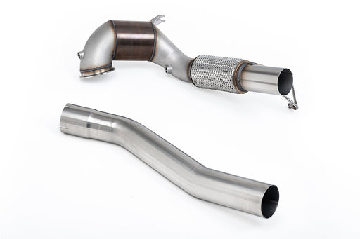 VW Golf Mk8 GTi (245 PS), ohne OPF – MILLTEK Downpipe mit Sportkatalysator