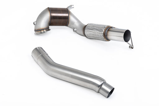 VW Golf Mk8 GTi (245 PS), ohne OPF – MILLTEK Downpipe mit Sportkatalysator