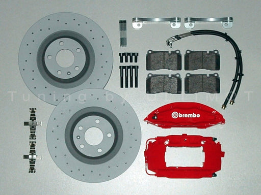 Audi S6 C4 / S6 C4 Plus 338 mm 4-Kolben Bremsanlage Vorderachse – Umbausatz