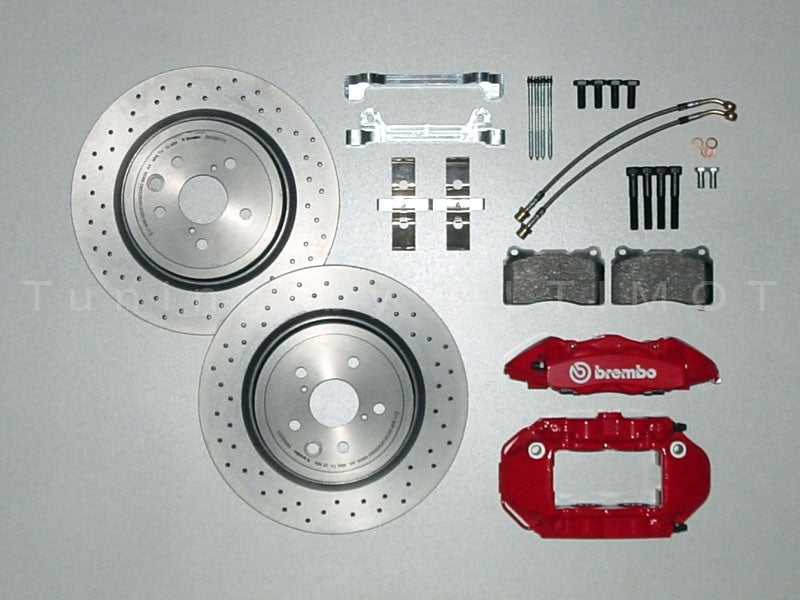 Toyota Supra IV JZA80 345 mm 4-Kolben Bremsanlage Hinterachse – Umbausatz