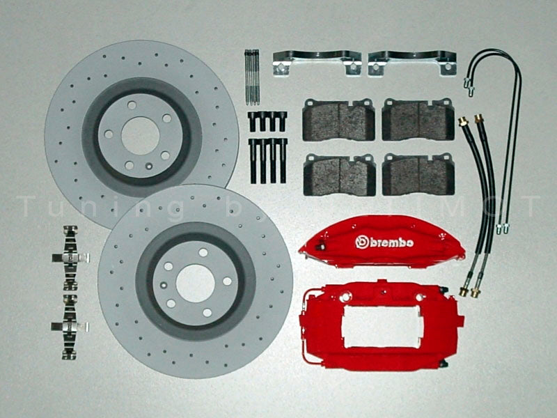 Audi S2 3B / S2 ABY 347 mm 4-Kolben Bremsanlage Vorderachse – Umbausatz