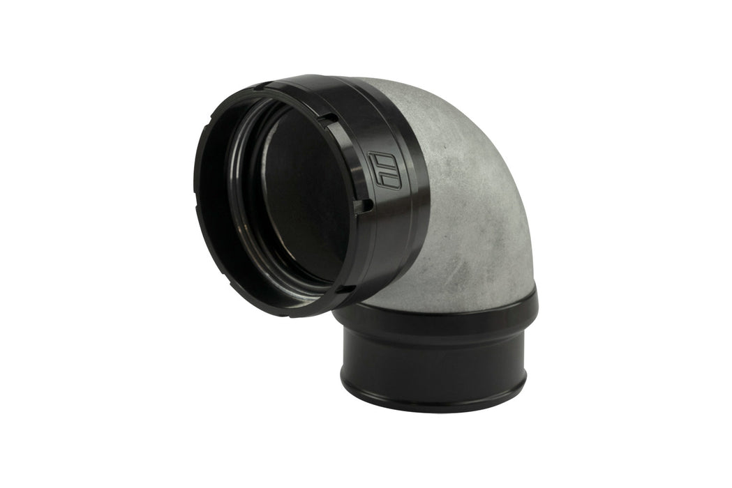 Turbosmart LockSleeve Turbo Adapter Verdichterausgang 2.50" auf 90 Bogen Schlauch Barb 2.50"