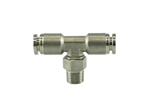 Turbosmart 1/8" NPT Tee Pushloc Verschraubung - Edelstahl - 1/4"