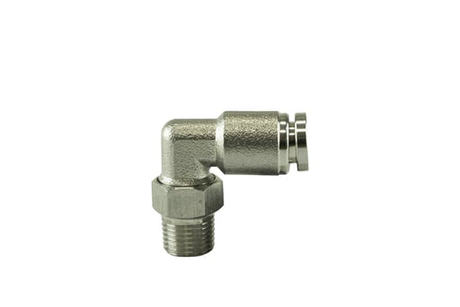 Turbosmart 1/8" NPT 90Deg Pushloc Verschraubung - Edelstahl - 1/4"