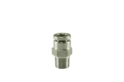 Turbosmart 1/8" NPT Str Pushloc Verschraubung - Edelstahl - 1/4"