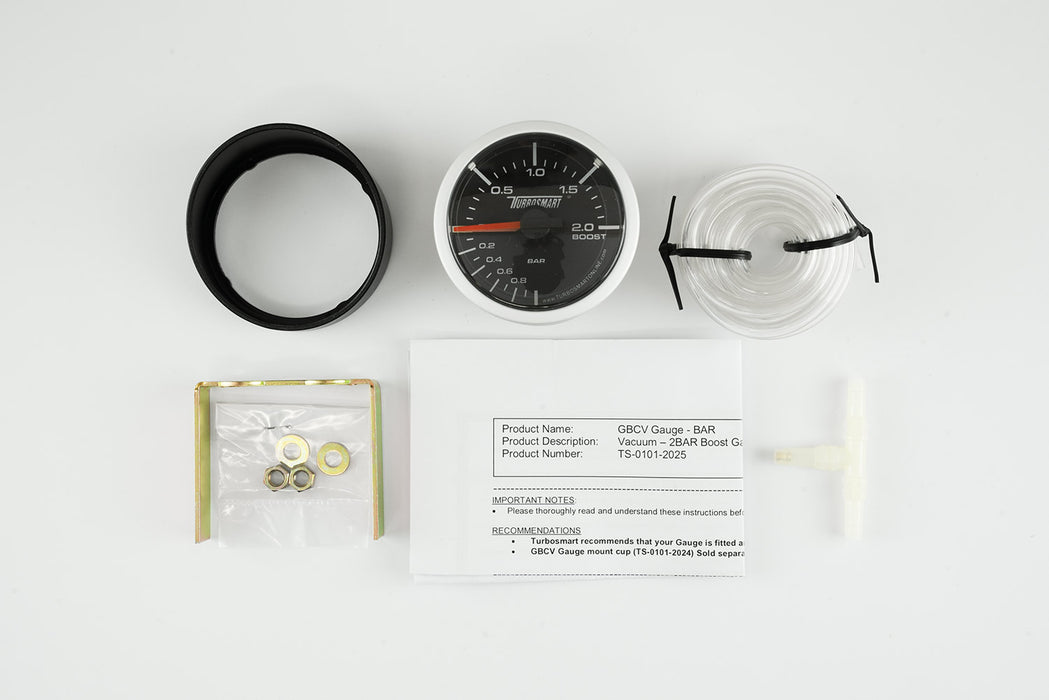 Turbosmart Ladedruckanzeige 0-2 Bar 52 mm