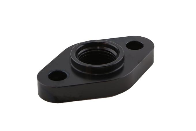 Turbosmart Billet Turbo Ablauf adapter mit Silikon O-ring. 52.4 mm Montage Bohrung Mitte - große Baugröße universell.