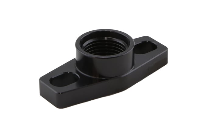 Turbosmart Billet Turbo Ablauf adapter mit Silikon O-ring. 38 - 44 mm Langloch Bohrung Mitte - kleine Baugröße universell.