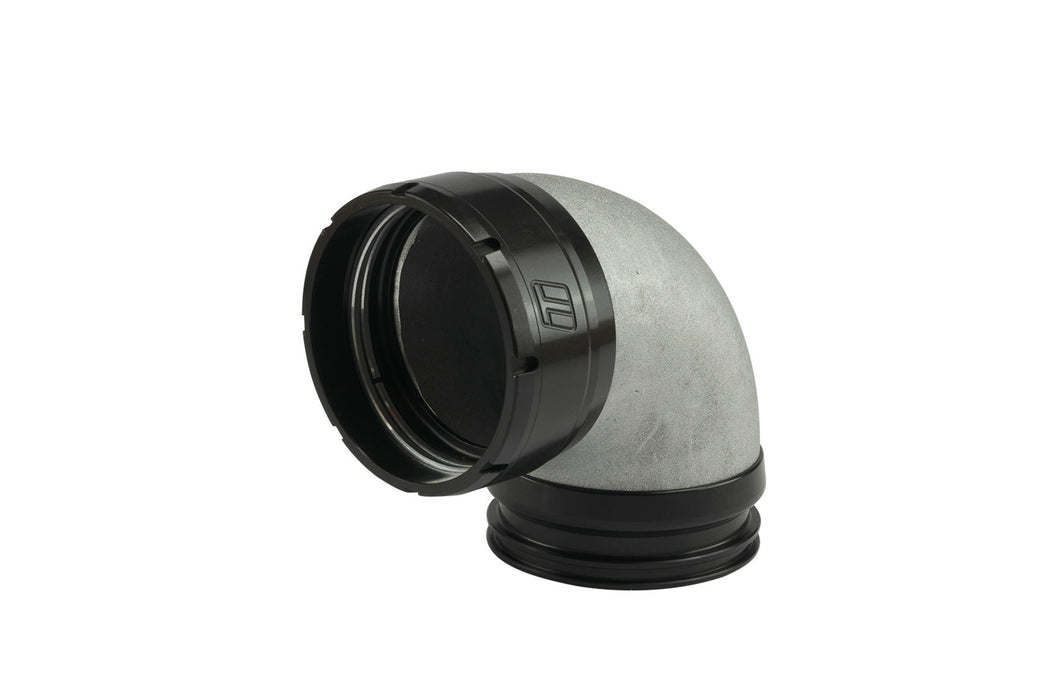 Turbosmart LockSleeve Turbo Adapter Verdichterausgang 2.50" auf 90 Bogen Vibrant 2.50"