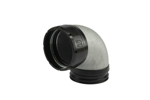 Turbosmart LockSleeve Turbo Adapter Verdichterausgang 2.50" auf 90 Bogen Vibrant 2.50"